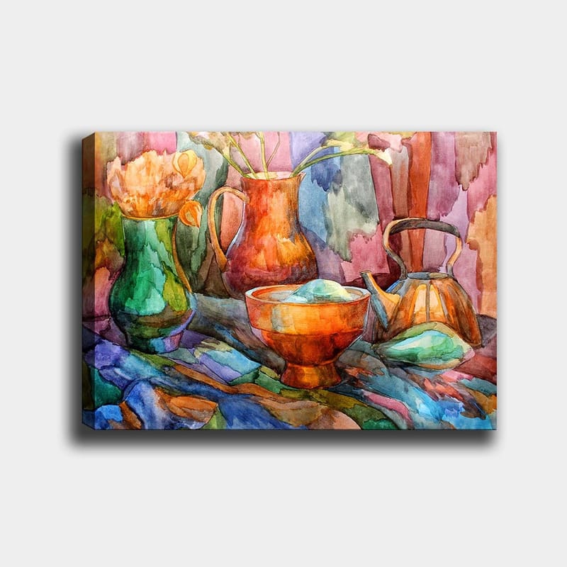 Koristeellinen Canvastaulu 70x100 cm - Monivärinen - Sisustustuotteet - Taulu & taide - Canvas-taulu