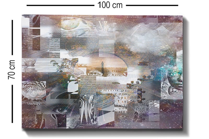 Koristeellinen Canvastaulu 70x100 cm - Monivärinen - Sisustustuotteet - Taulu & taide - Canvas-taulu