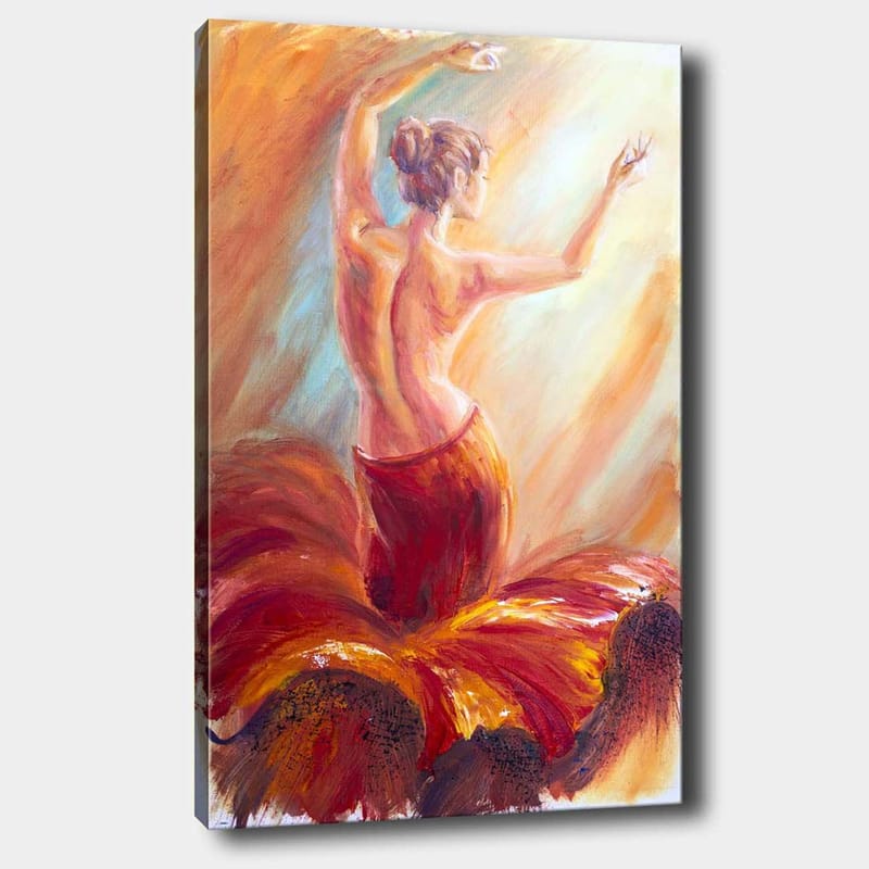 Koristeellinen Canvastaulu 70x100 cm - Monivärinen - Sisustustuotteet - Taulu & taide - Canvas-taulu