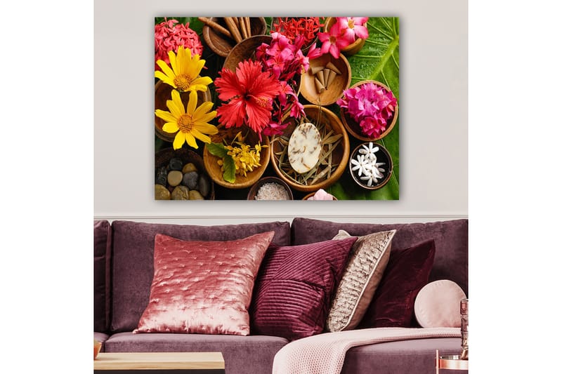 Koristeellinen Canvastaulu 70x100 cm - Monivärinen - Sisustustuotteet - Taulu & taide - Canvas-taulu