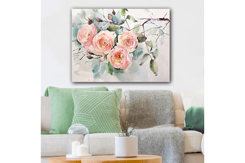Koristeellinen Canvastaulu 70x100 cm - Monivärinen - Sisustustuotteet - Taulu & taide - Canvas-taulu