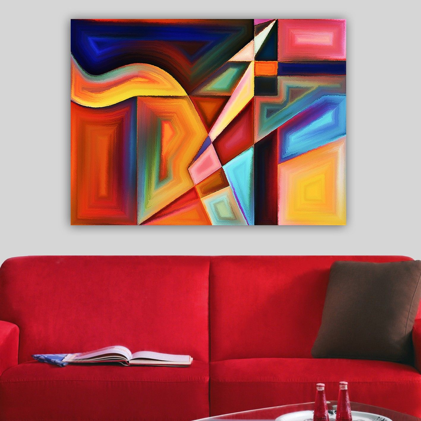 Koristeellinen Canvastaulu 70x100 cm - Monivärinen - Sisustustuotteet - Taulu & taide - Canvas-taulu