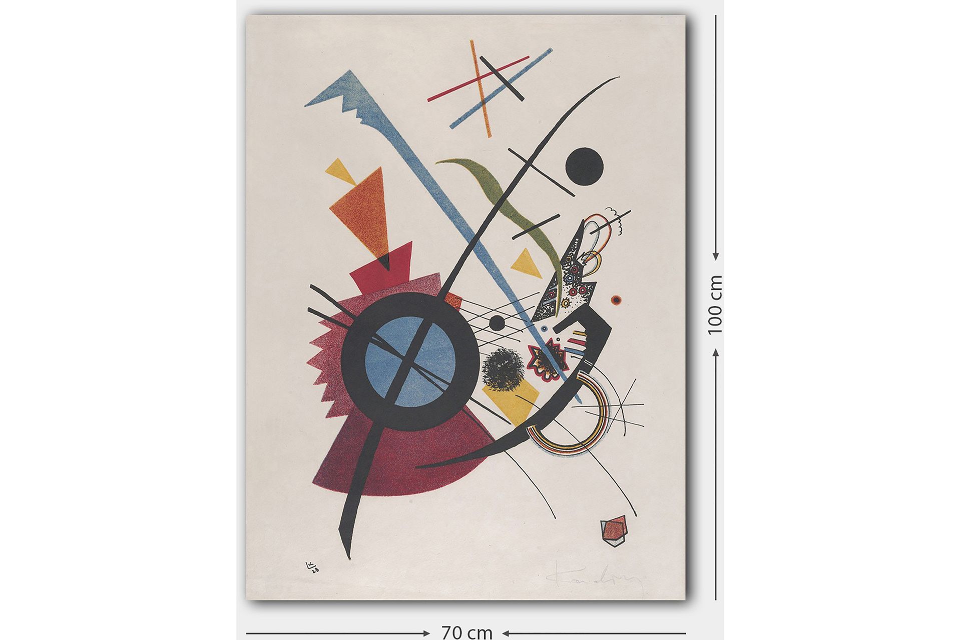 Koristeellinen Canvastaulu 70x100 cm - Monivärinen - Sisustustuotteet - Taulu & taide - Canvas-taulu