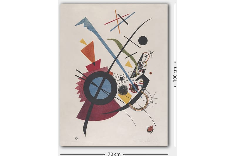 Koristeellinen Canvastaulu 70x100 cm - Monivärinen - Sisustustuotteet - Taulu & taide - Canvas-taulu