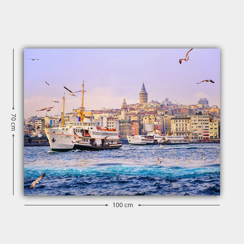 Koristeellinen Canvastaulu 70x100 cm - Monivärinen - Sisustustuotteet - Taulu & taide - Canvas-taulu