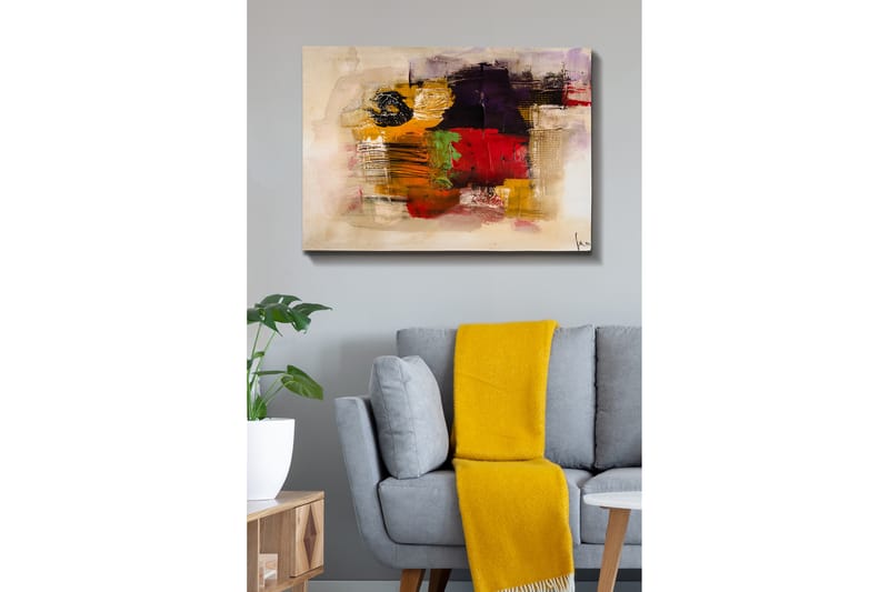 Koristeellinen Canvastaulu 70x100 cm - Monivärinen - Sisustustuotteet - Taulu & taide - Canvas-taulu