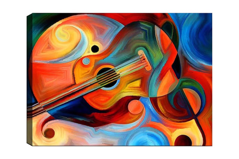 Koristeellinen Canvastaulu 70x100 cm - Monivärinen - Sisustustuotteet - Taulu & taide - Canvas-taulu