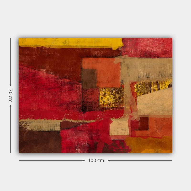 Koristeellinen Canvastaulu 70x100 cm - Monivärinen - Sisustustuotteet - Taulu & taide - Canvas-taulu