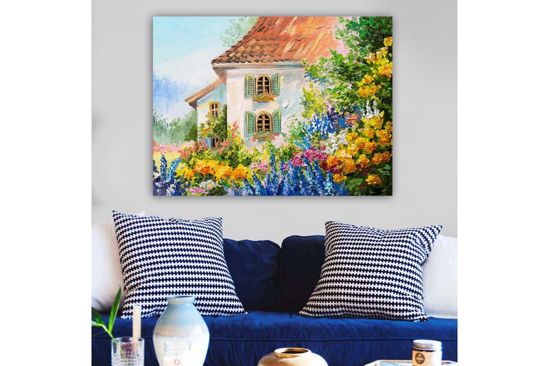 Koristeellinen Canvastaulu 70x100 cm - Monivärinen - Sisustustuotteet - Taulu & taide - Canvas-taulu