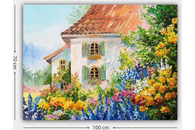 Koristeellinen Canvastaulu 70x100 cm - Monivärinen - Sisustustuotteet - Taulu & taide - Canvas-taulu
