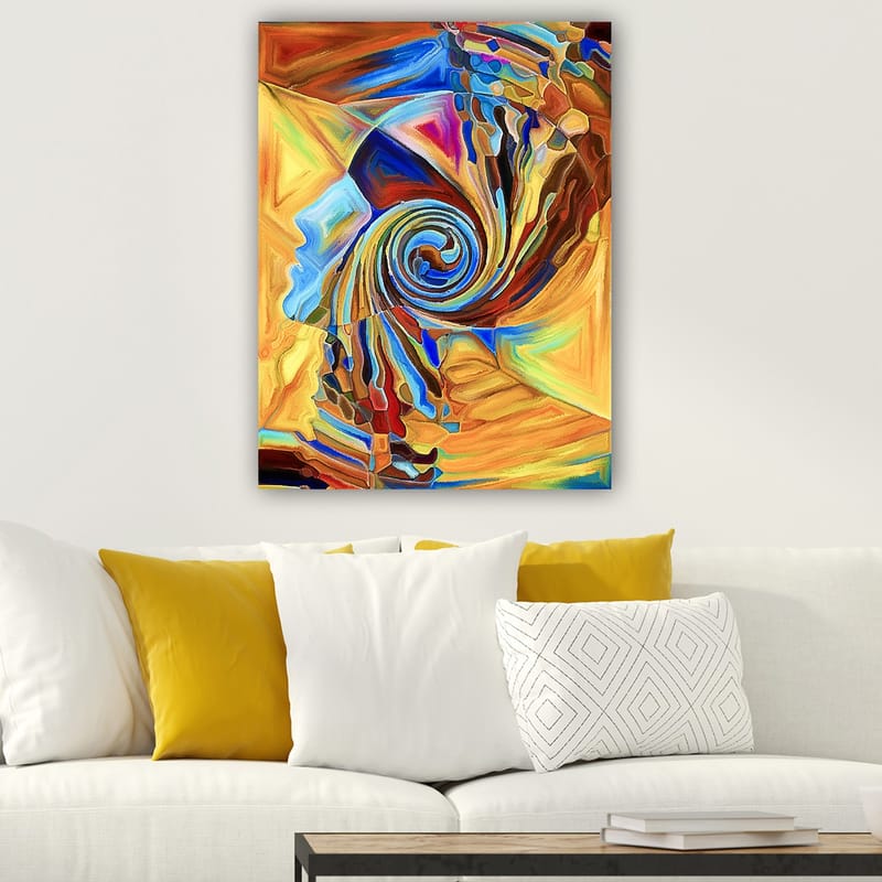 Koristeellinen Canvastaulu 70x100 cm - Monivärinen - Sisustustuotteet - Taulu & taide - Canvas-taulu