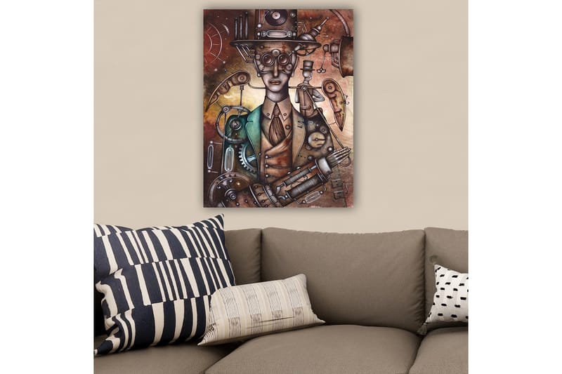 Koristeellinen Canvastaulu 70x100 cm - Monivärinen - Sisustustuotteet - Taulu & taide - Canvas-taulu