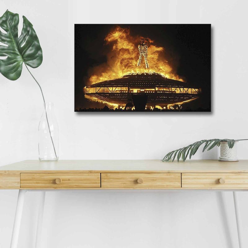 Koristeellinen Canvastaulu LEDillä 45x70 cm - Monivärinen - Sisustustuotteet - Taulu & taide - Canvas-taulu