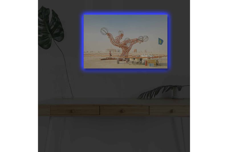 Koristeellinen Canvastaulu LEDillä 45x70 cm - Monivärinen - Sisustustuotteet - Taulu & taide - Canvas-taulu