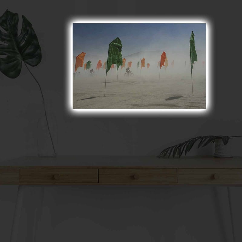 Koristeellinen Canvastaulu LEDillä 45x70 cm - Monivärinen - Sisustustuotteet - Taulu & taide - Canvas-taulu