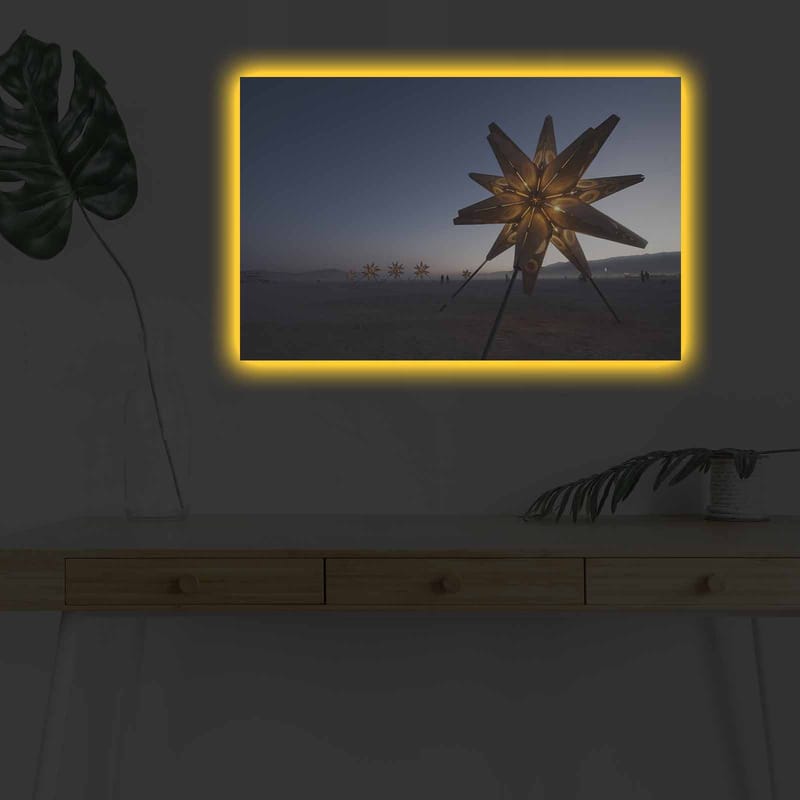 Koristeellinen Canvastaulu LEDillä 45x70 cm - Monivärinen - Sisustustuotteet - Taulu & taide - Canvas-taulu