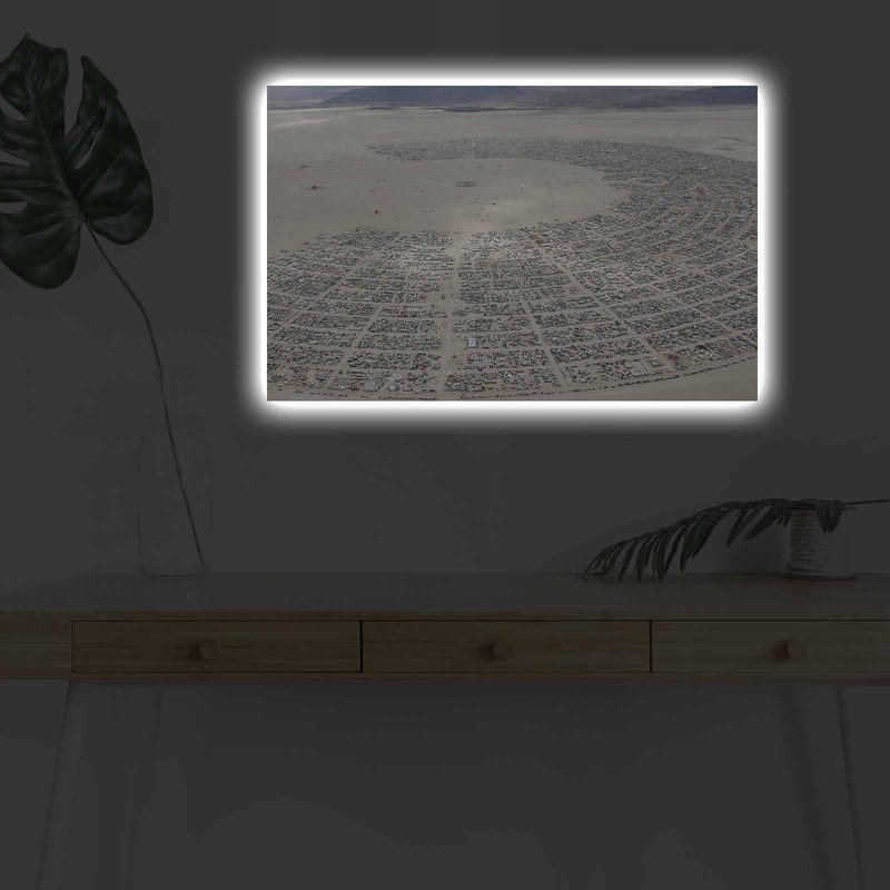 Koristeellinen Canvastaulu LEDillä 45x70 cm - Monivärinen - Sisustustuotteet - Taulu & taide - Canvas-taulu