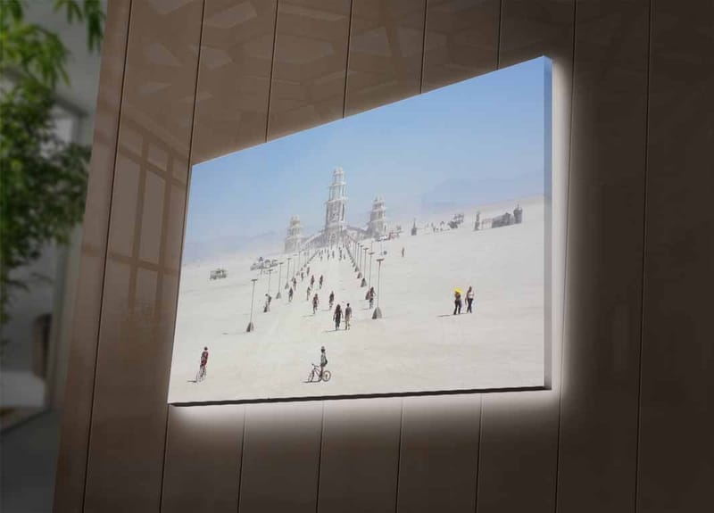 Koristeellinen Canvastaulu LEDillä 45x70 cm - Monivärinen - Sisustustuotteet - Taulu & taide - Canvas-taulu