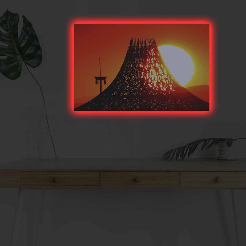 Koristeellinen Canvastaulu LEDillä 45x70 cm - Monivärinen - Sisustustuotteet - Taulu & taide - Canvas-taulu