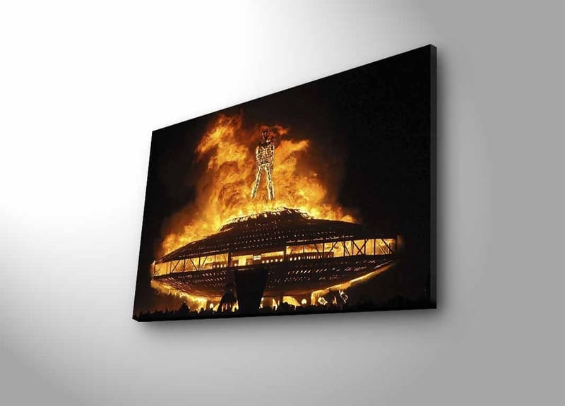 Koristeellinen Canvastaulu LEDillä 45x70 cm - Monivärinen - Sisustustuotteet - Taulu & taide - Canvas-taulu