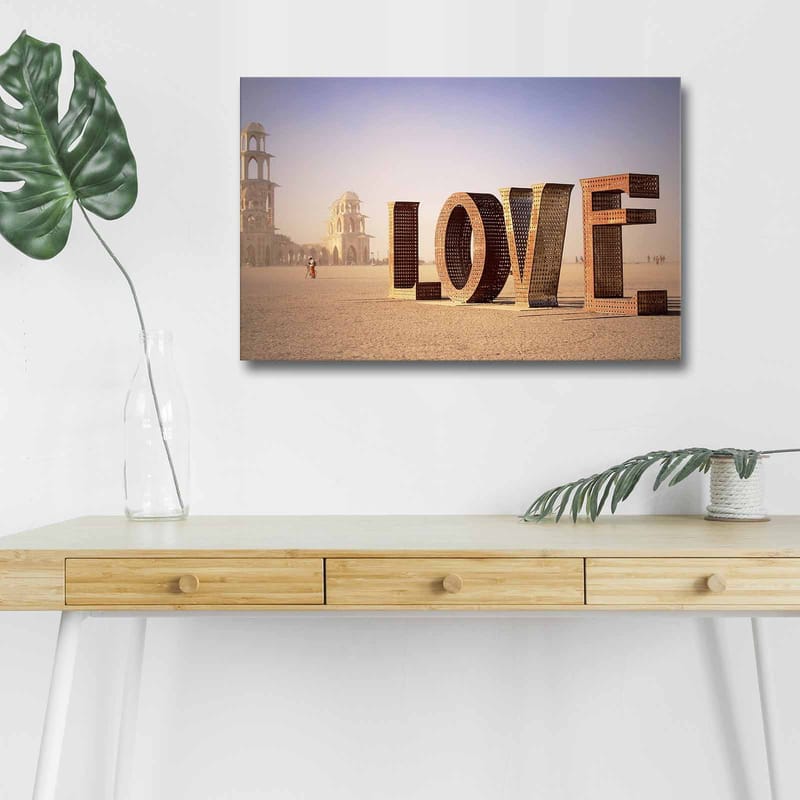 Koristeellinen Canvastaulu LEDillä 45x70 cm - Monivärinen - Sisustustuotteet - Taulu & taide - Canvas-taulu