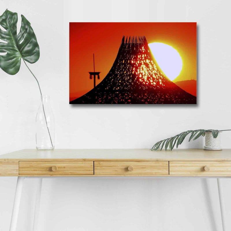 Koristeellinen Canvastaulu LEDillä 45x70 cm - Monivärinen - Sisustustuotteet - Taulu & taide - Canvas-taulu