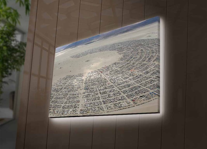 Koristeellinen Canvastaulu LEDillä 45x70 cm - Monivärinen - Sisustustuotteet - Taulu & taide - Canvas-taulu