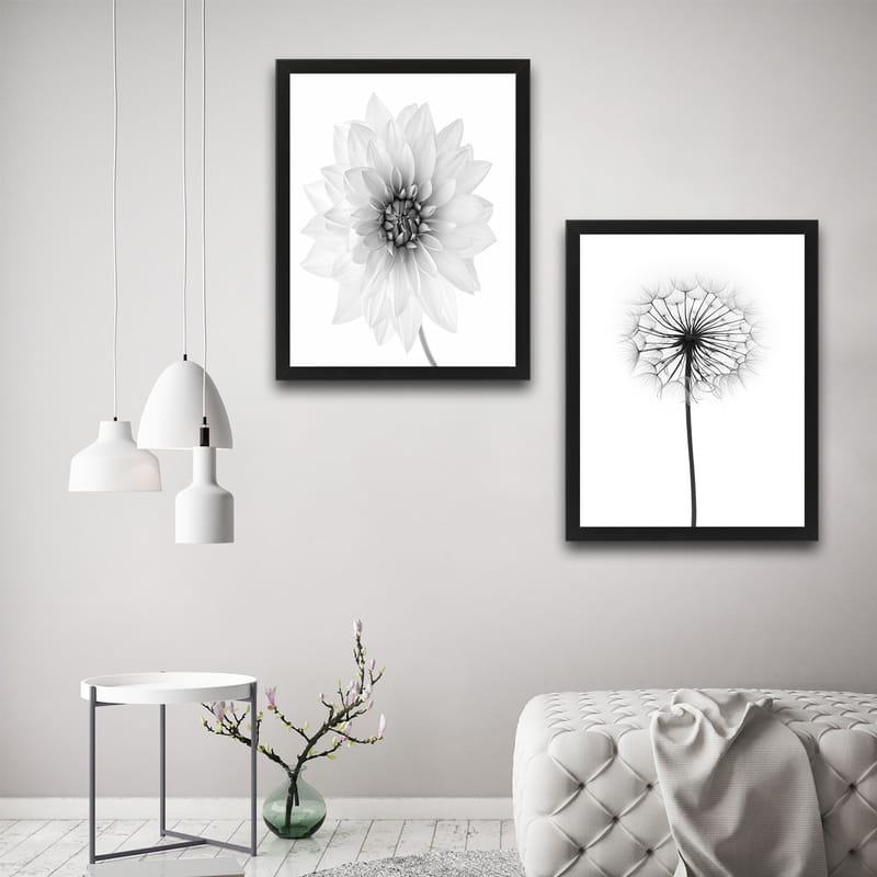 Koristeellinen Kehystetty Maalaus 2-os 30x40 cm - Monivärinen - Sisustustuotteet - Taulu & taide - Canvas-taulu