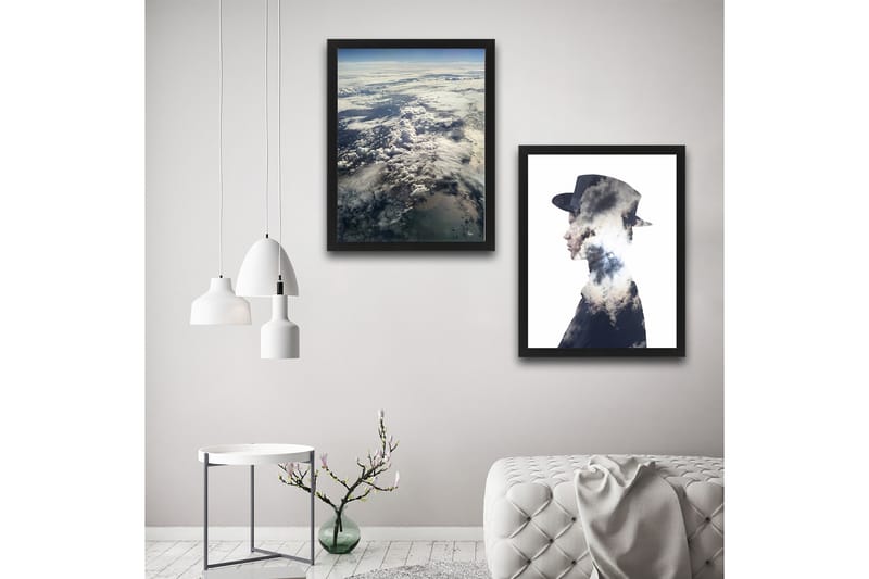 Koristeellinen Kehystetty Maalaus 2-os 30x40 cm - Monivärinen - Sisustustuotteet - Taulu & taide - Canvas-taulu