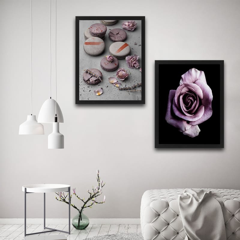 Koristeellinen Kehystetty Maalaus 2-os 30x40 cm - Monivärinen - Sisustustuotteet - Taulu & taide - Canvas-taulu