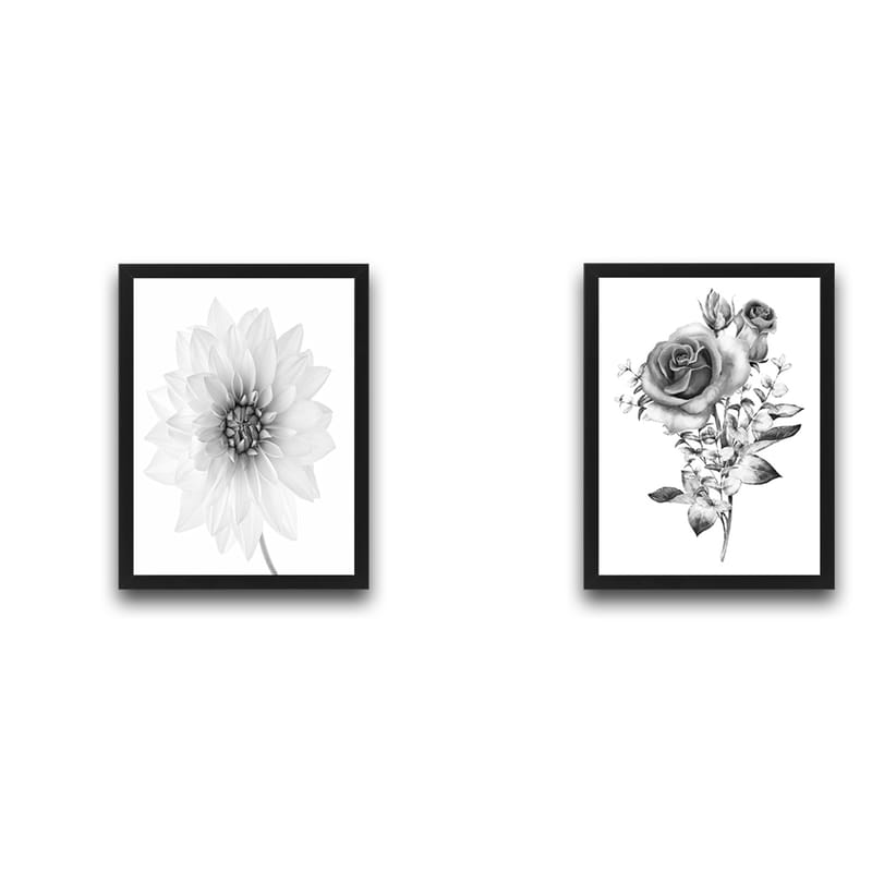 Koristeellinen Kehystetty Maalaus 2-os 30x40 cm - Monivärinen - Sisustustuotteet - Taulu & taide - Canvas-taulu