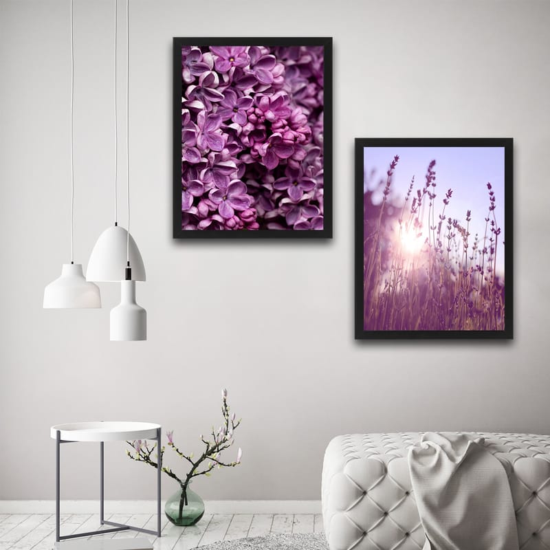 Koristeellinen Kehystetty Maalaus 2-os 30x40 cm - Monivärinen - Sisustustuotteet - Taulu & taide - Canvas-taulu