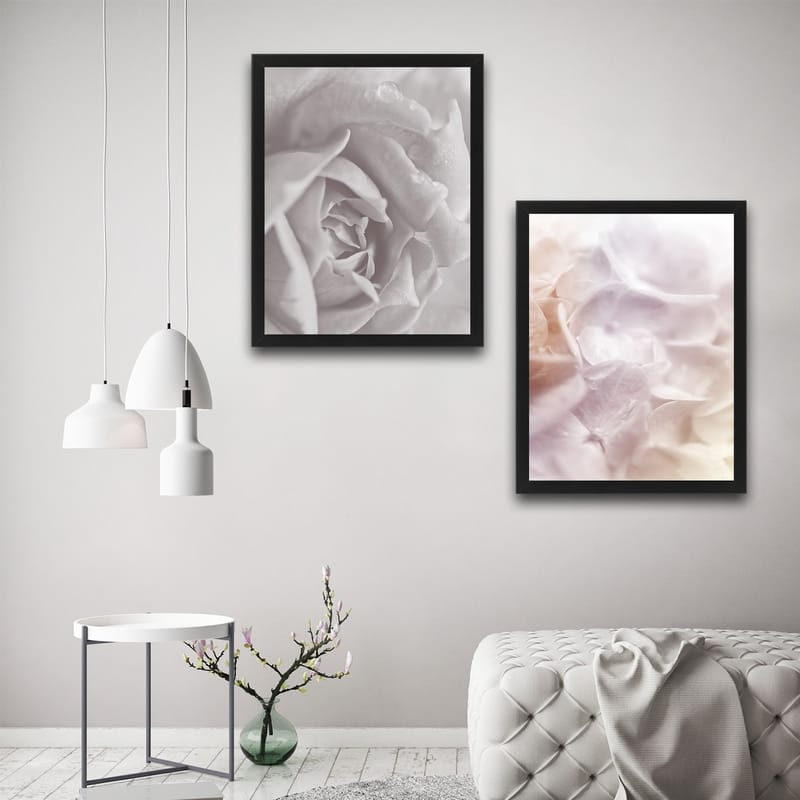 Koristeellinen Kehystetty Maalaus 2-os 30x40 cm - Monivärinen - Sisustustuotteet - Taulu & taide - Canvas-taulu