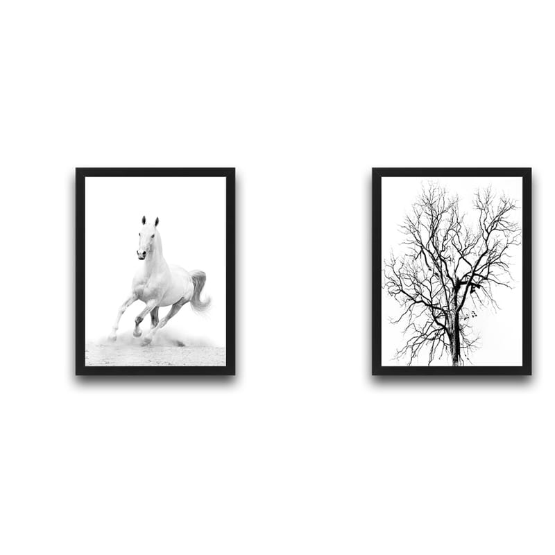 Koristeellinen Kehystetty Maalaus 2-os 30x40 cm - Monivärinen - Sisustustuotteet - Taulu & taide - Canvas-taulu