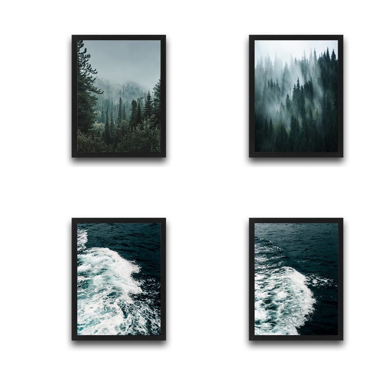 Koristeellinen Kehystetty Maalaus  30x40 cm - Monivärinen - Sisustustuotteet - Taulu & taide - Canvas-taulu