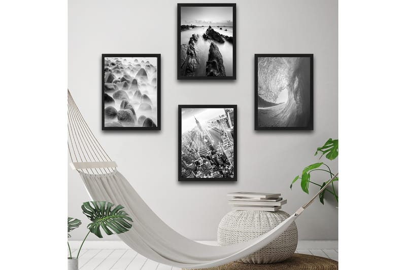 Koristeellinen Kehystetty Maalaus  30x40 cm - Monivärinen - Sisustustuotteet - Taulu & taide - Canvas-taulu