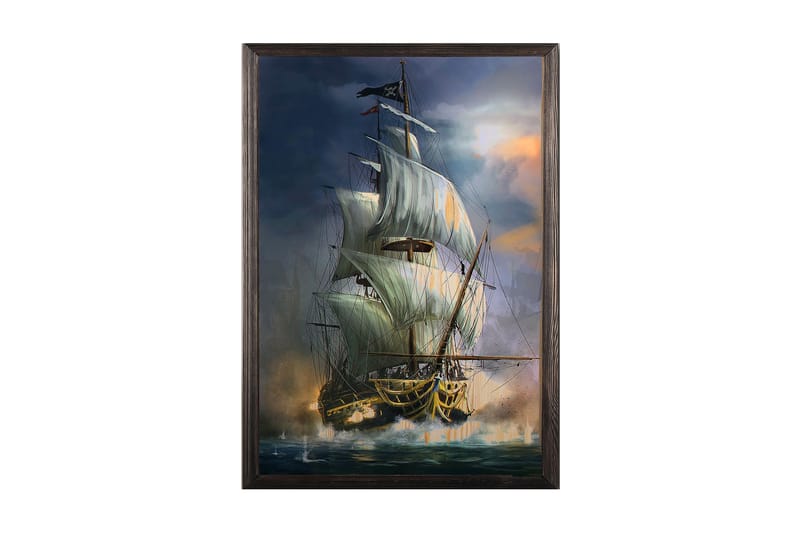 Koristeellinen Kehystetty Maalaus  35x50 cm - Monivärinen - Sisustustuotteet - Taulu & taide - Canvas-taulu