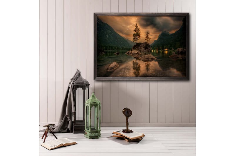 Koristeellinen Kehystetty Maalaus  35x50 cm - Monivärinen - Sisustustuotteet - Taulu & taide - Canvas-taulu