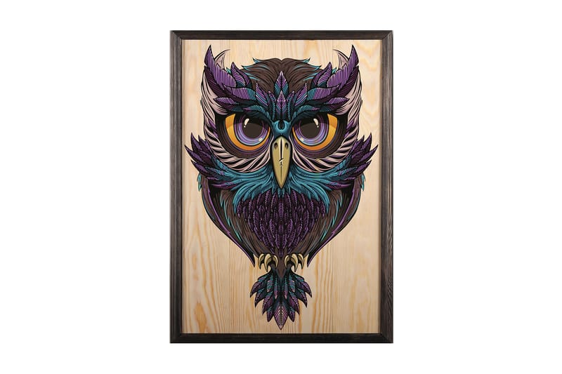 Koristeellinen Kehystetty Maalaus  35x50 cm - Monivärinen - Sisustustuotteet - Taulu & taide - Canvas-taulu