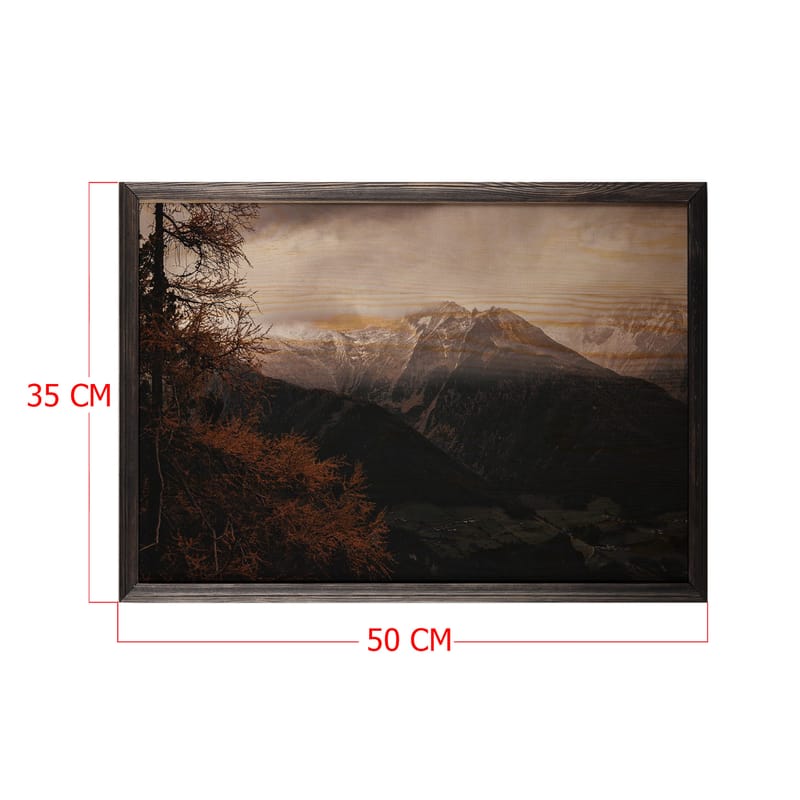 Koristeellinen Kehystetty Maalaus  35x50 cm - Monivärinen - Sisustustuotteet - Taulu & taide - Canvas-taulu