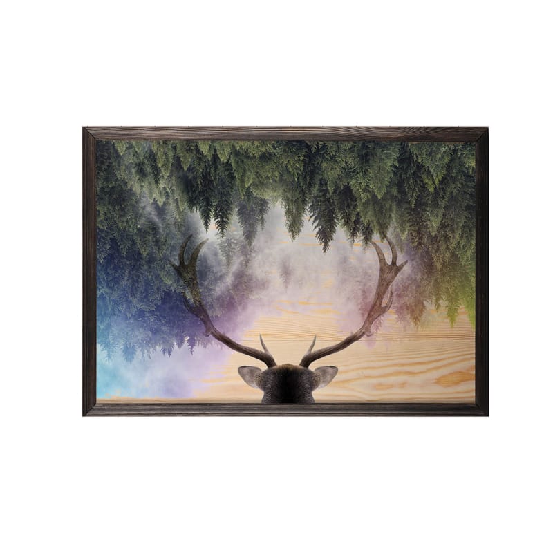 Koristeellinen Kehystetty Maalaus  35x50 cm - Monivärinen - Sisustustuotteet - Taulu & taide - Canvas-taulu