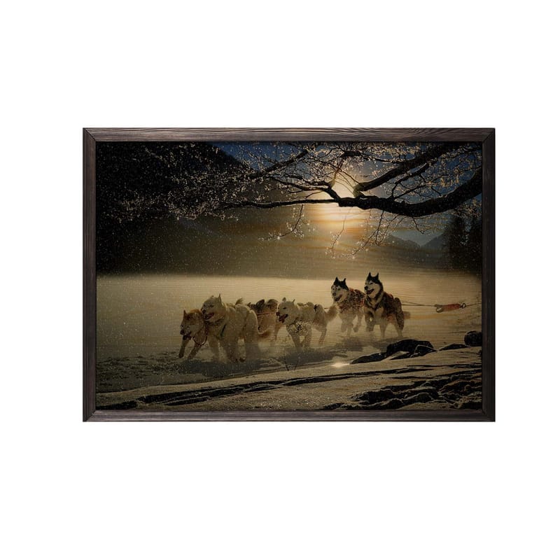 Koristeellinen Kehystetty Maalaus  50x70 cm - Monivärinen - Sisustustuotteet - Taulu & taide - Canvas-taulu
