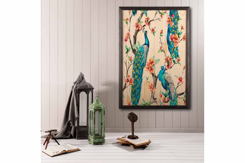 Koristeellinen Kehystetty Maalaus  50x70 cm - Monivärinen - Sisustustuotteet - Taulu & taide - Canvas-taulu