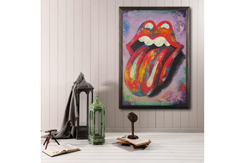 Koristeellinen Kehystetty Maalaus  50x70 cm - Monivärinen - Sisustustuotteet - Taulu & taide - Canvas-taulu