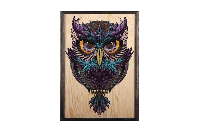 Koristeellinen Kehystetty Maalaus  50x70 cm - Monivärinen - Sisustustuotteet - Taulu & taide - Canvas-taulu