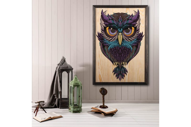 Koristeellinen Kehystetty Maalaus  50x70 cm - Monivärinen - Sisustustuotteet - Taulu & taide - Canvas-taulu