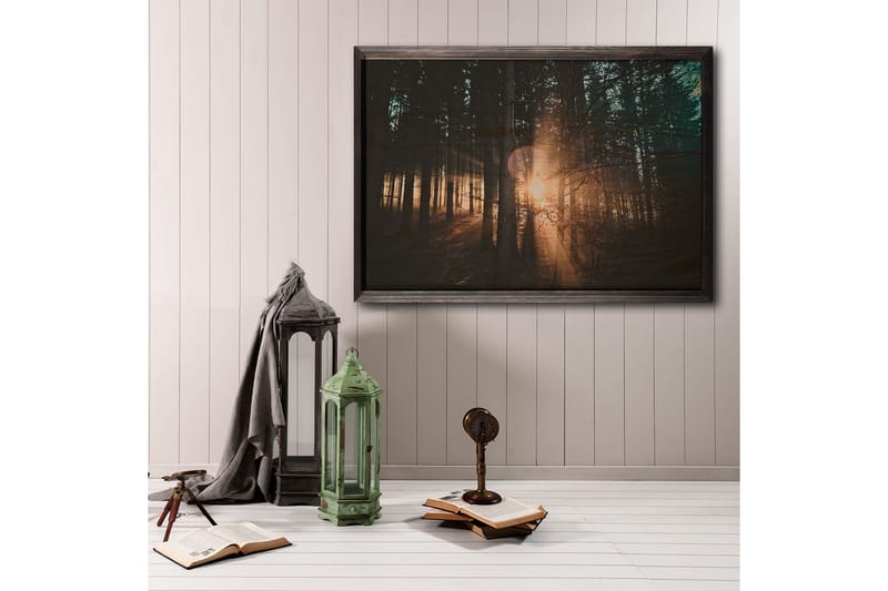 Koristeellinen Kehystetty Maalaus  50x70 cm - Monivärinen - Sisustustuotteet - Taulu & taide - Canvas-taulu