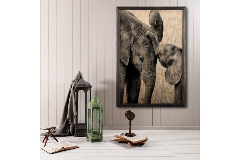 Koristeellinen Kehystetty Maalaus  50x70 cm - Monivärinen - Sisustustuotteet - Taulu & taide - Canvas-taulu