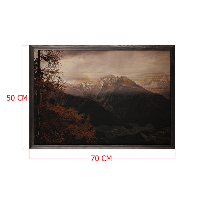 Koristeellinen Kehystetty Maalaus  50x70 cm - Monivärinen - Sisustustuotteet - Taulu & taide - Canvas-taulu