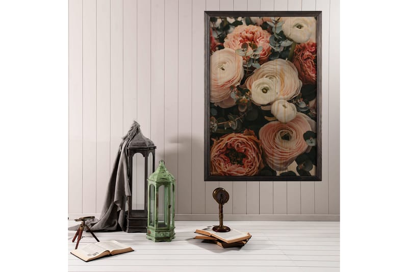Koristeellinen Kehystetty Maalaus  50x70 cm - Monivärinen - Sisustustuotteet - Taulu & taide - Canvas-taulu